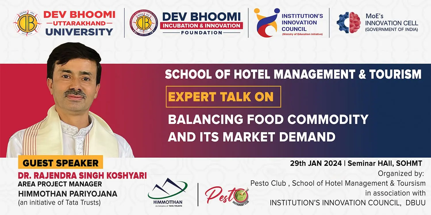 Expert talk on Balancing Food Commodity and its Market  Demand