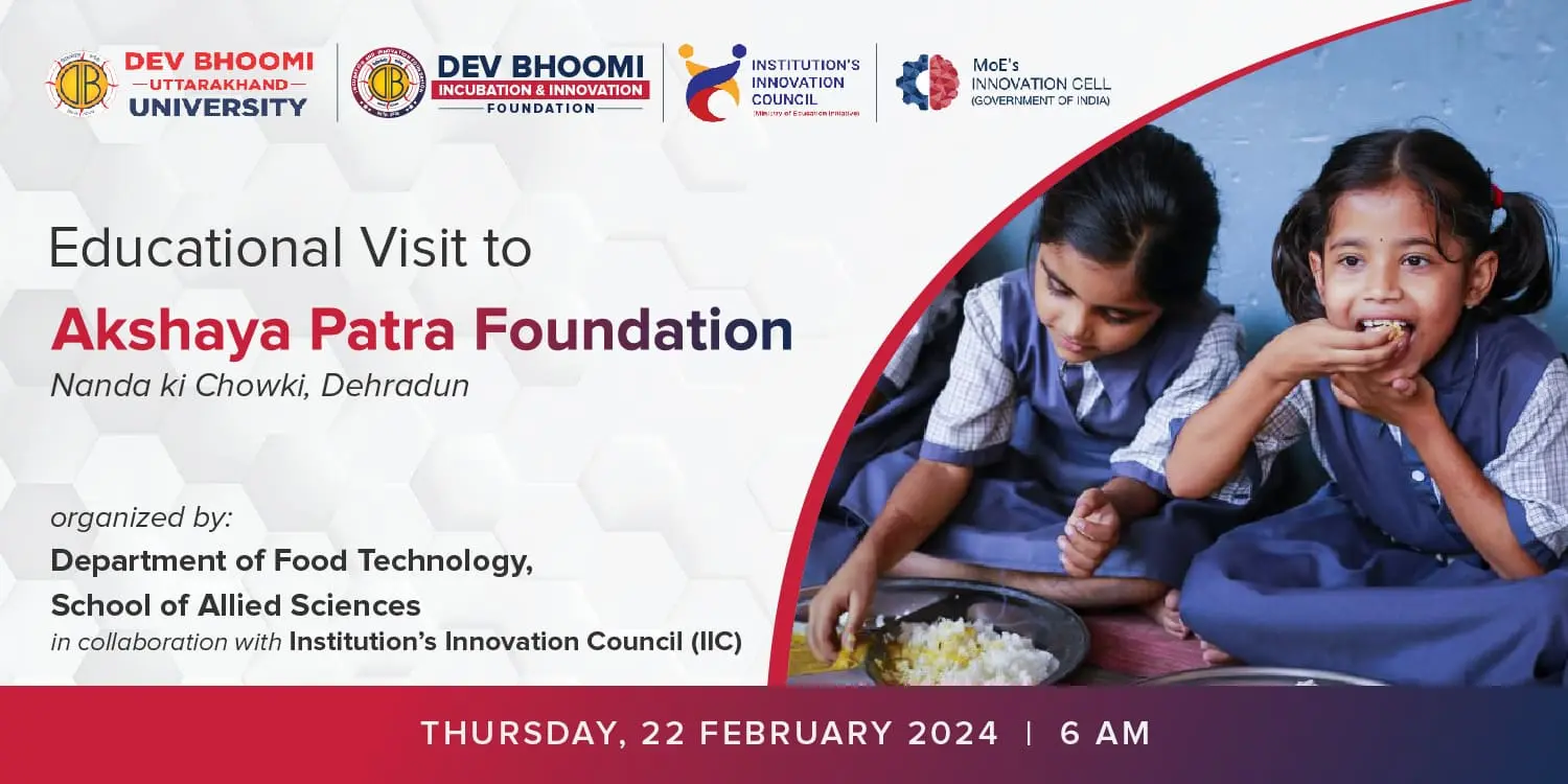 Educational Visit to Akshaya Patra Foundation, Nanda ki Chowki, Premnagar Dehradun