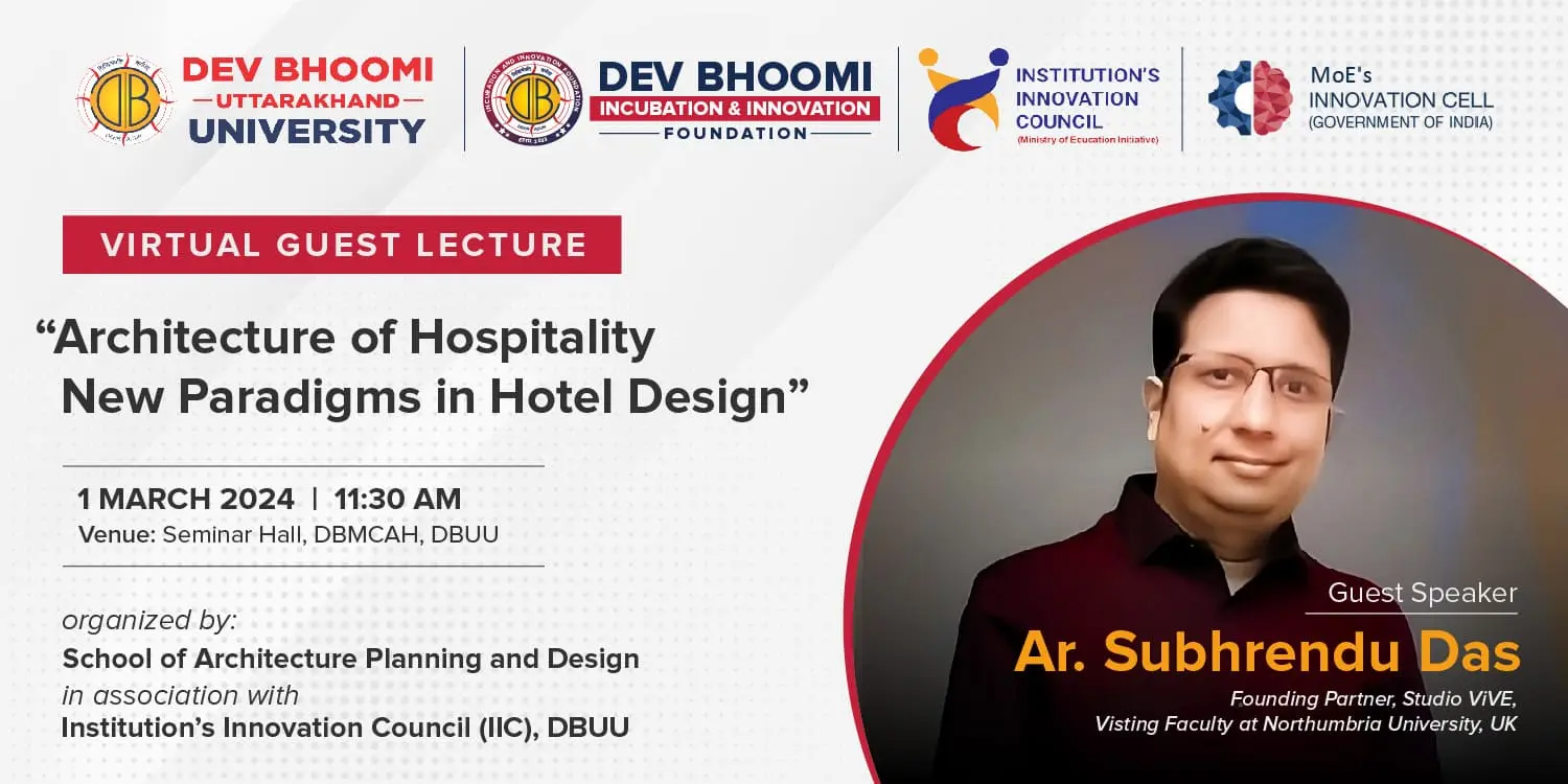 Architecture of the Hospitality- New Paradigms in Hotel Design ( IIC Event)